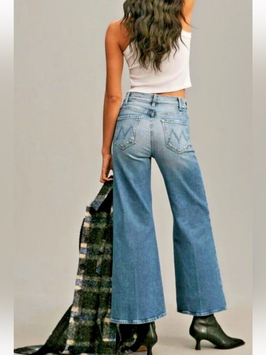 MOTHER Denim - MOTHER 💙 Hustler Roller High-Rise Wide Leg Jeans size 30